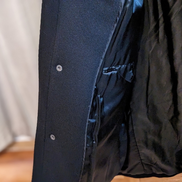 Cole Haan Coat made of 70% virgin wool Size XL in black - Picture 8 of 16